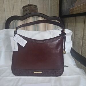 Brahmin Rich Burgundy Hobo Bag